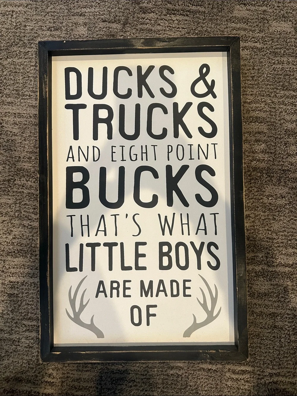 Hobby Lobby Rustic 'Ducks & Trucks' Boy Wall Sign